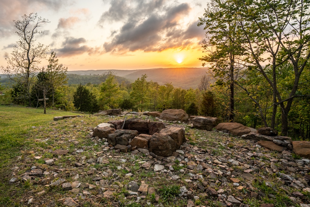 Firepit at the Waterfall Cabin