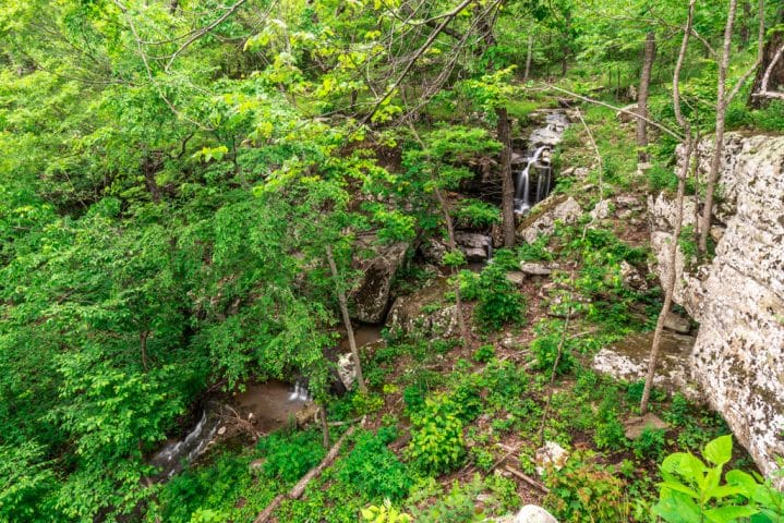 The waterfall near the Waterfall Cabin
