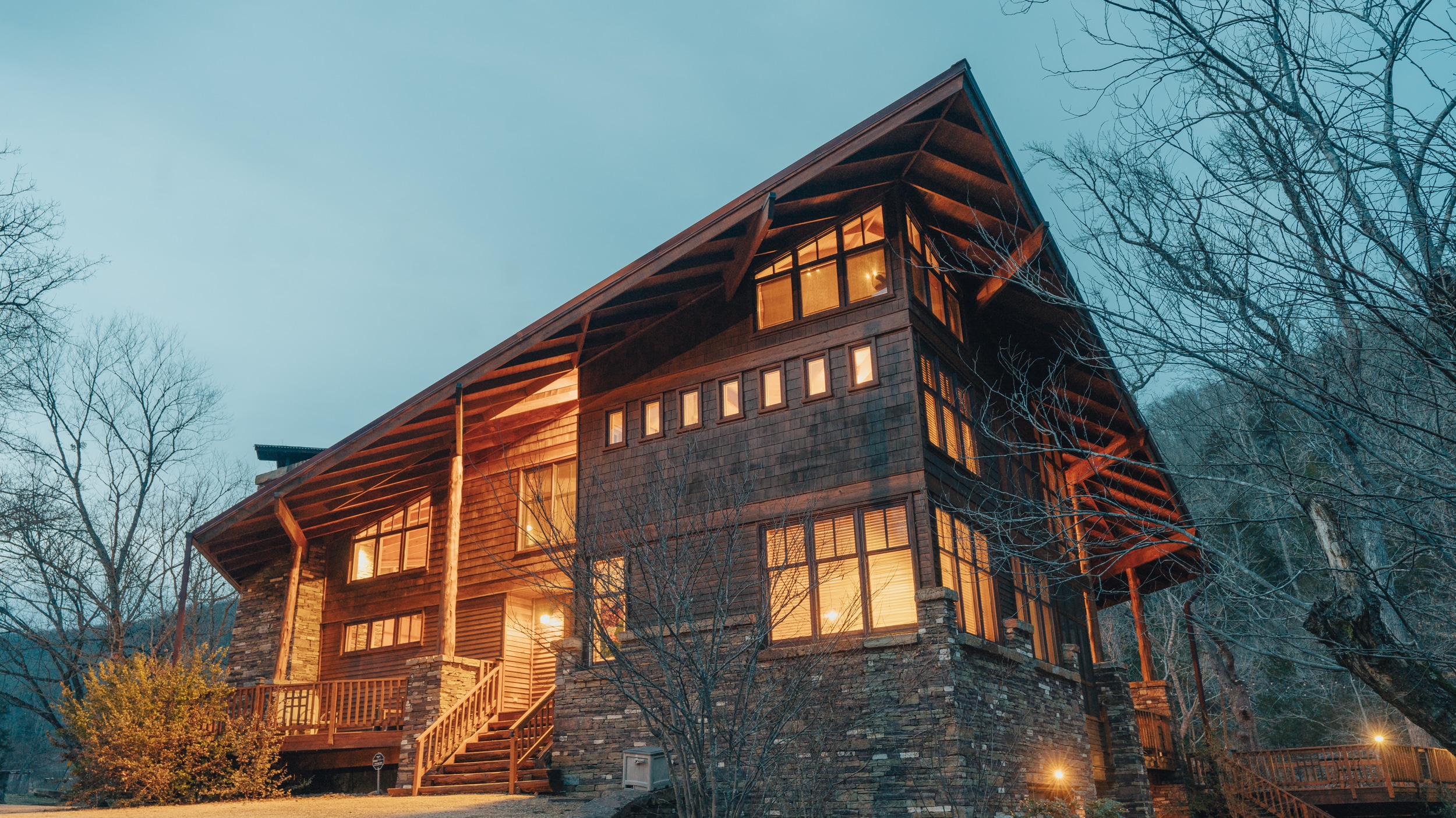 Evening at Ponca Creek Lodge